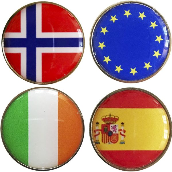 Marcadores de países.