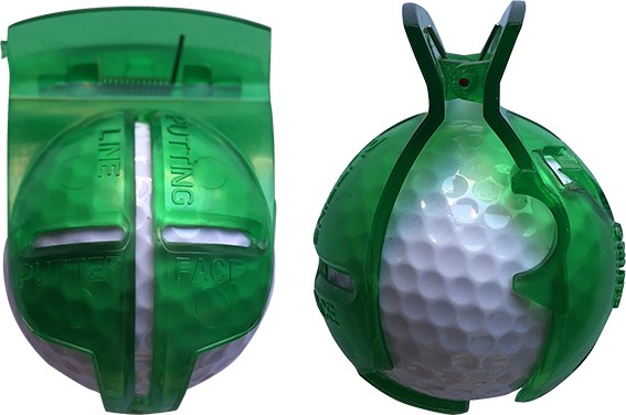 Alineador cepo de bolas de golf - Sueltos o en bolsita con rotulador